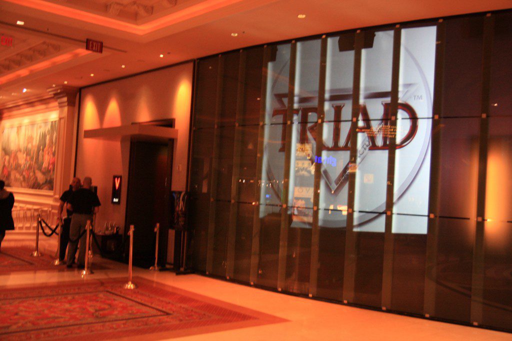 custom glass entry wall