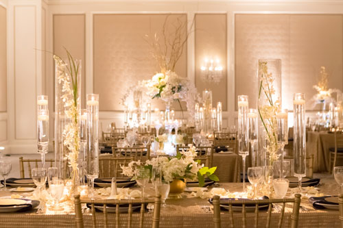 Table Settings at The Ritz Carlton Wedding | Events Luxe Weddings