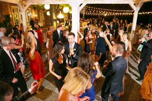 Dancing at the Reception under the stars at Old Warson Country Club | St. Louis Weddings by Events Luxe