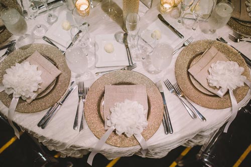 Table settings at the westin hotel st. louis | Weddings by Events Luxe