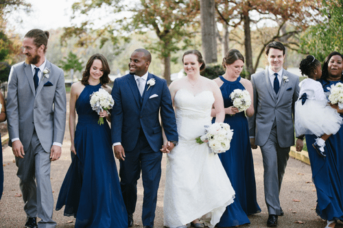 Blue & Silver bridal party | Events Luxe Weddings