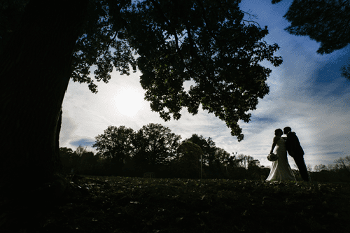 Bride & Groom at Forest Park Sunset | Events Luxe Wedding