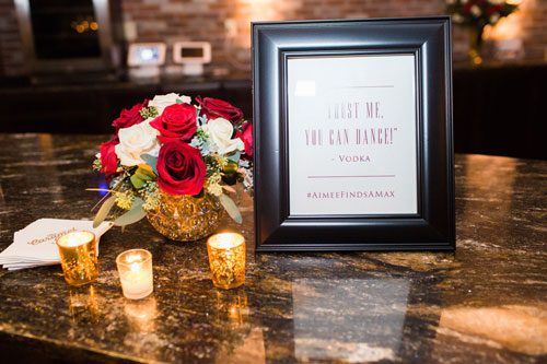 Red wedding signage | Events Luxe Wedding