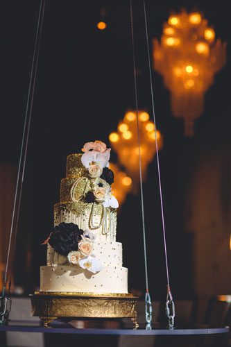 Old Hollywood Wedding Cake | Events Luxe Wedding